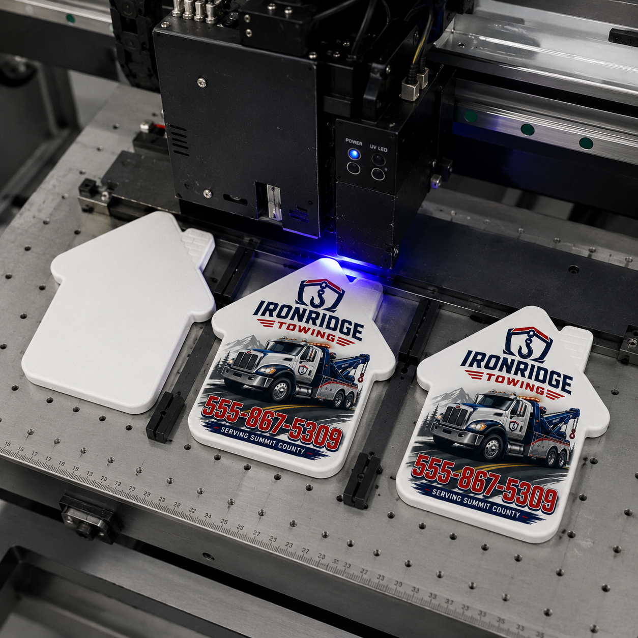 Towing Company Bottle Opener Magnets – UV printing process