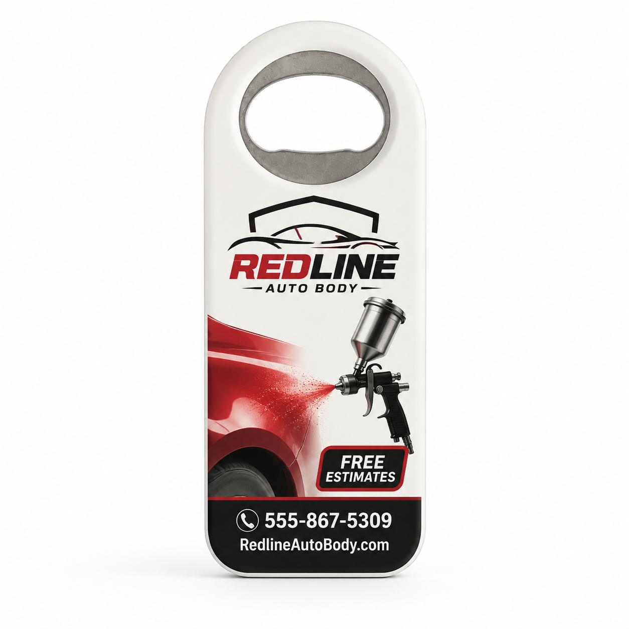 Auto Body Shop Bottle Opener Magnets – main product view