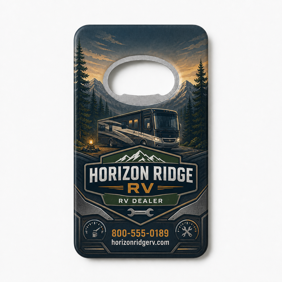 RV Dealer Bottle Opener Magnets – main product view