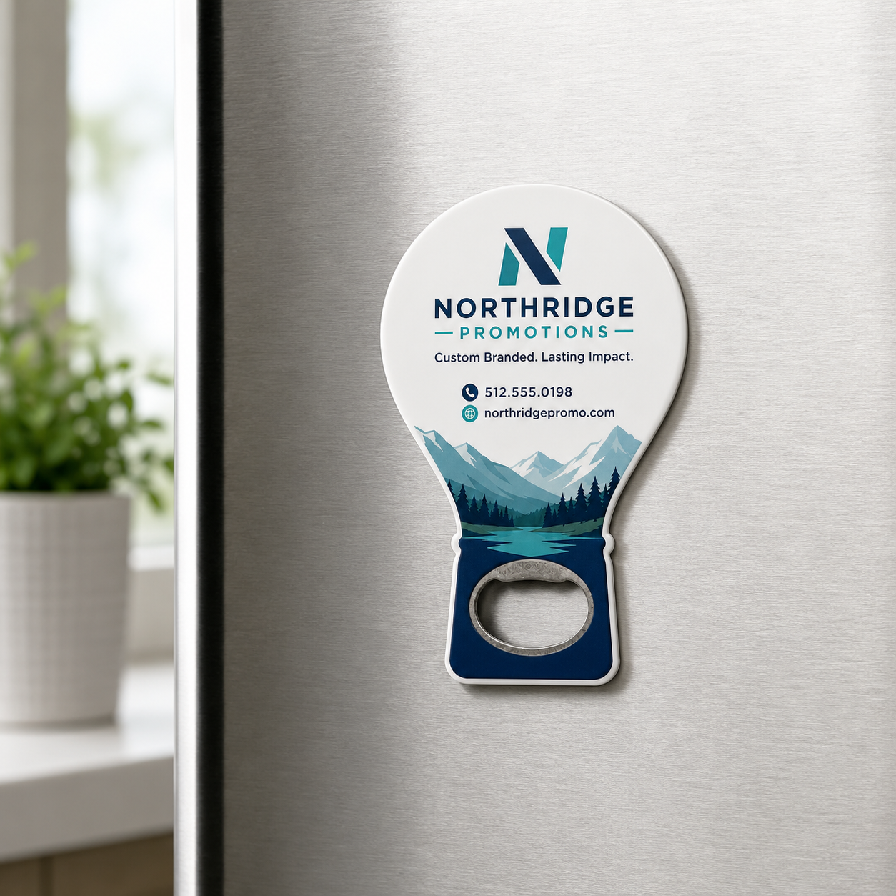 Wholesale Custom Logo Bottle Opener Magnets – magnetic use on a metal surface