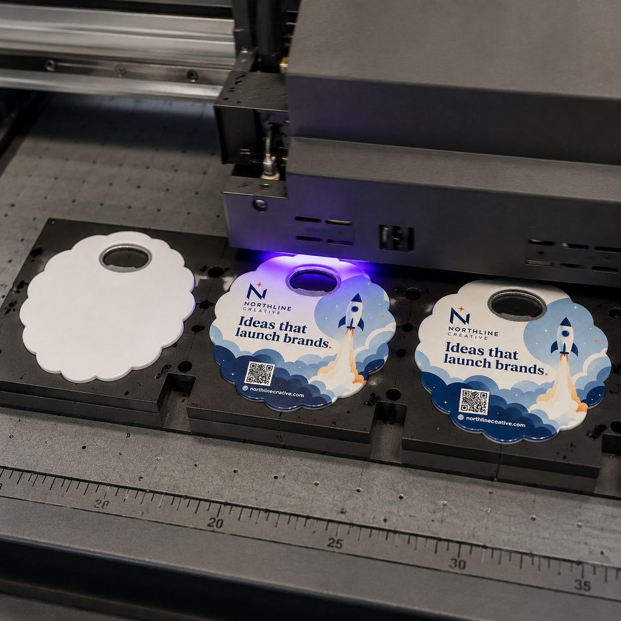 Marketing Agency Bottle Opener Magnets – UV printing process