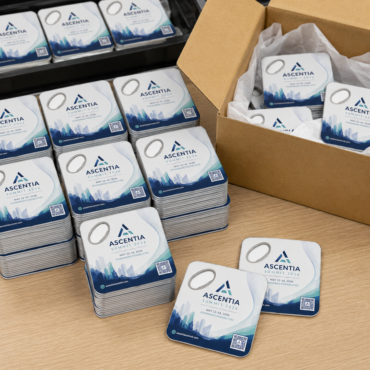 Conference Bottle Opener Magnets – bulk order presentation