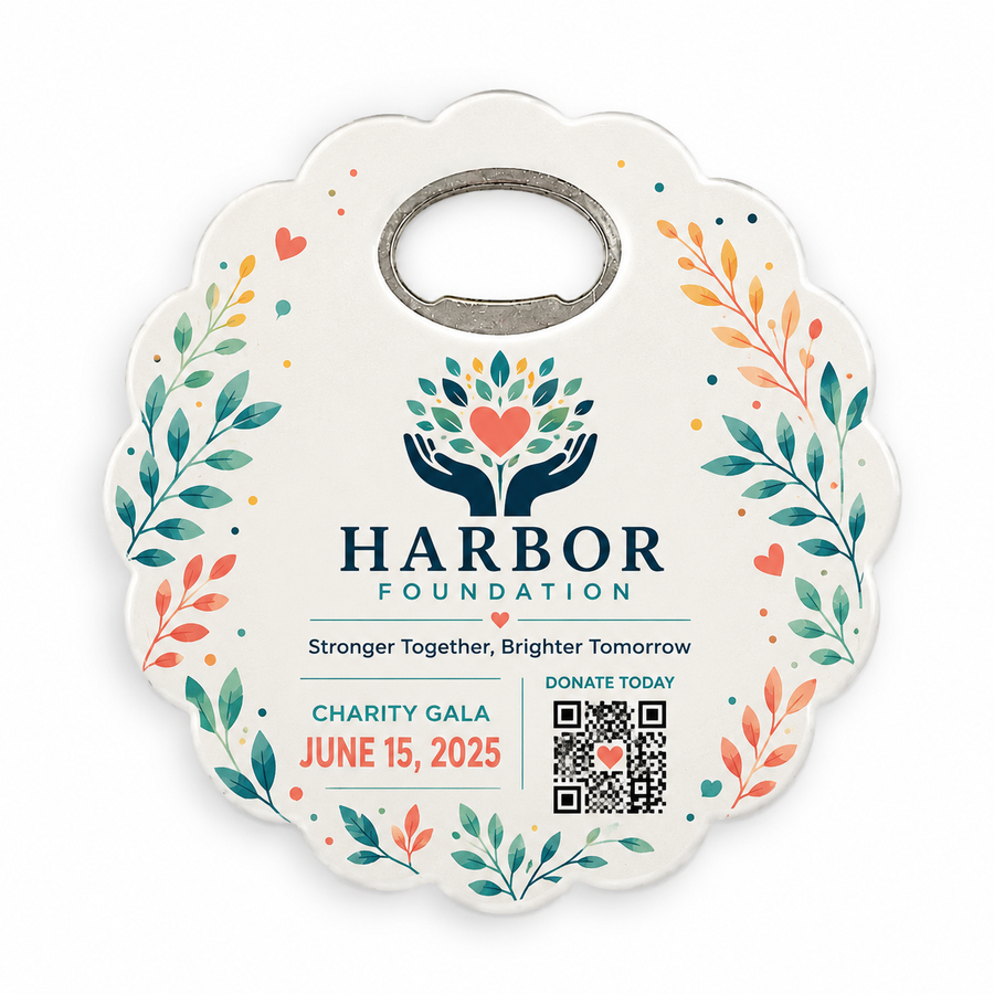 Fundraiser Bottle Opener Magnets – main product view