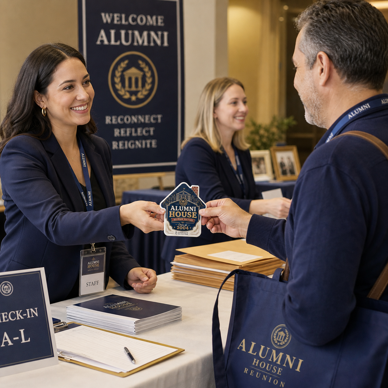 Alumni Reunion Bottle Opener Magnets – promotional use scene