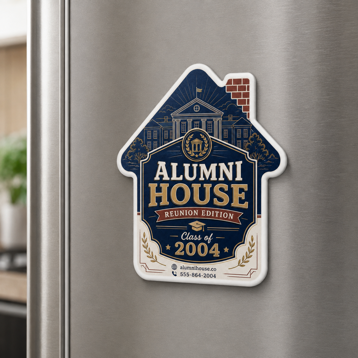 Alumni Reunion Bottle Opener Magnets – magnetic use on a metal surface