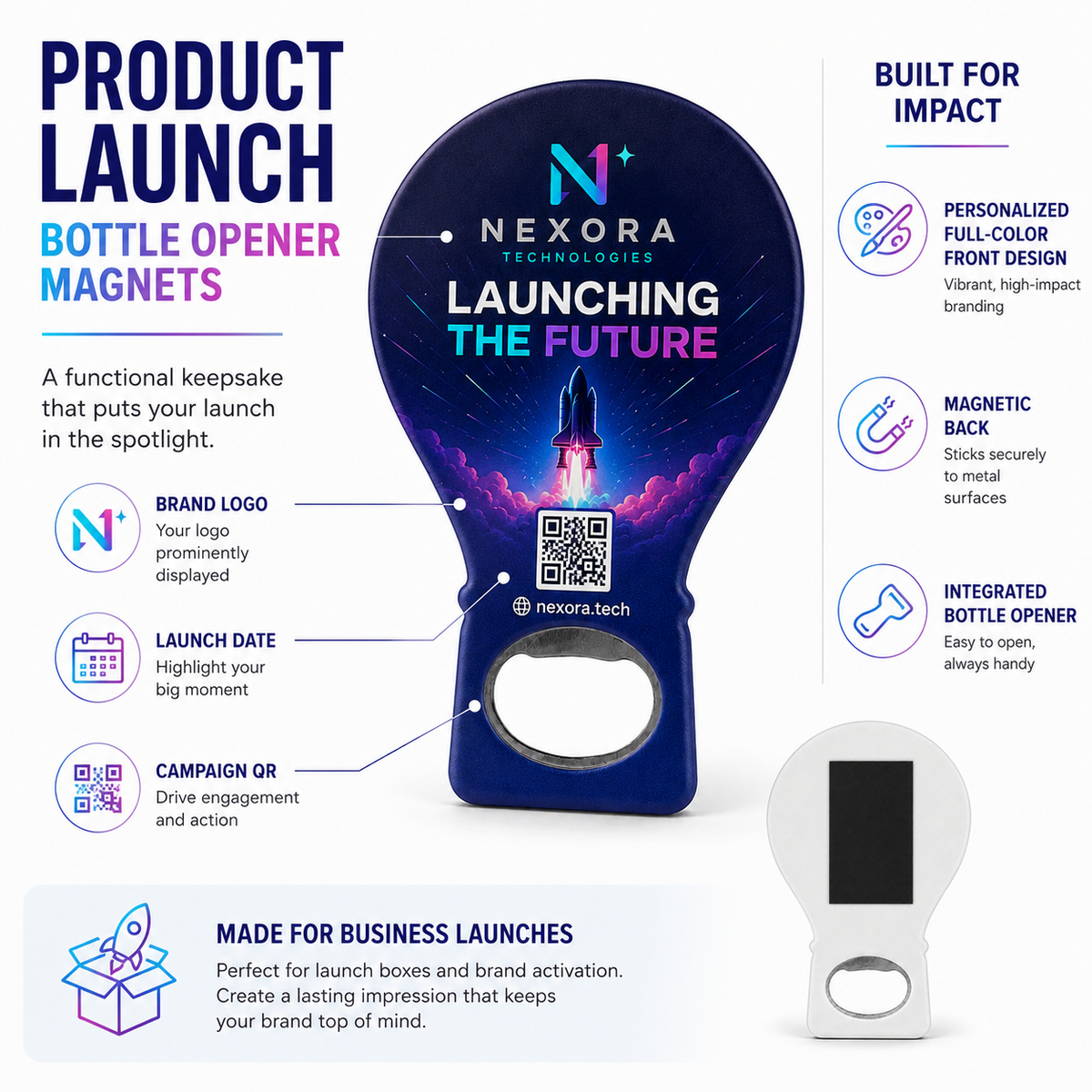 Product Launch Bottle Opener Magnets