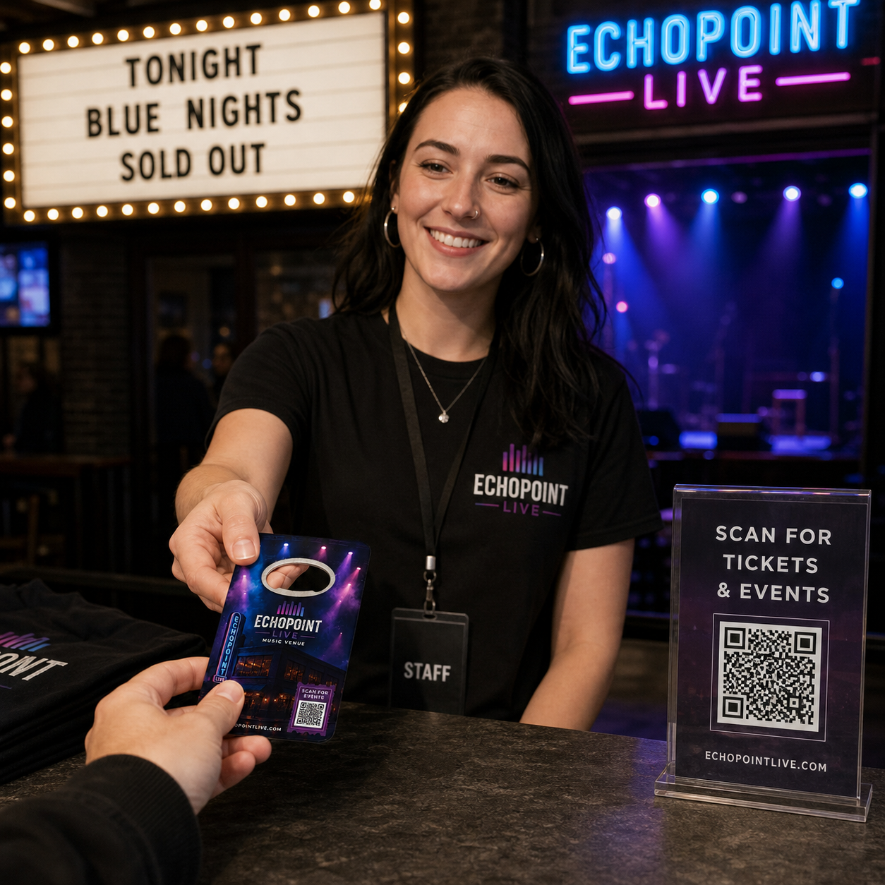 Music Venue Bottle Opener Magnets – promotional use scene
