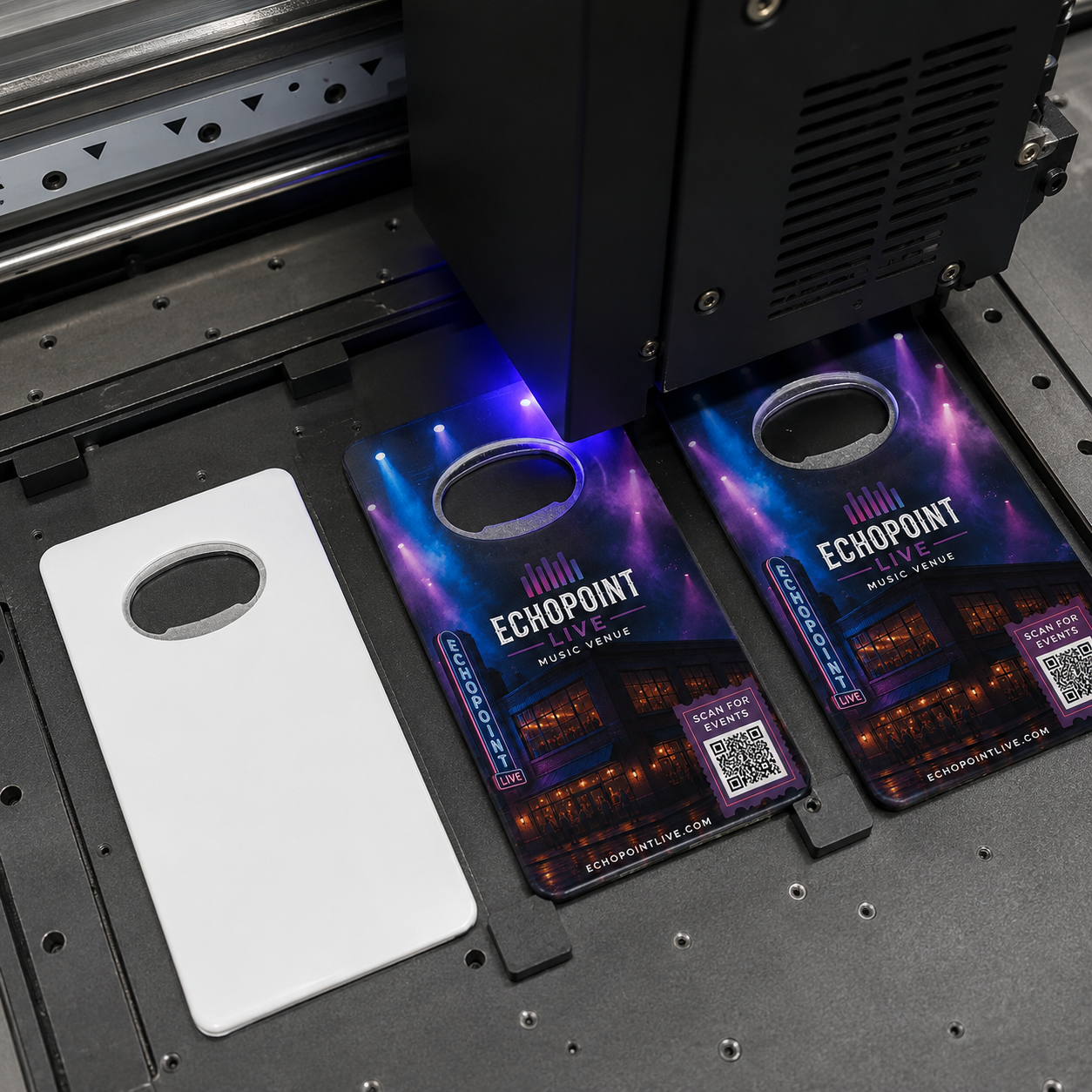 Music Venue Bottle Opener Magnets – UV printing process