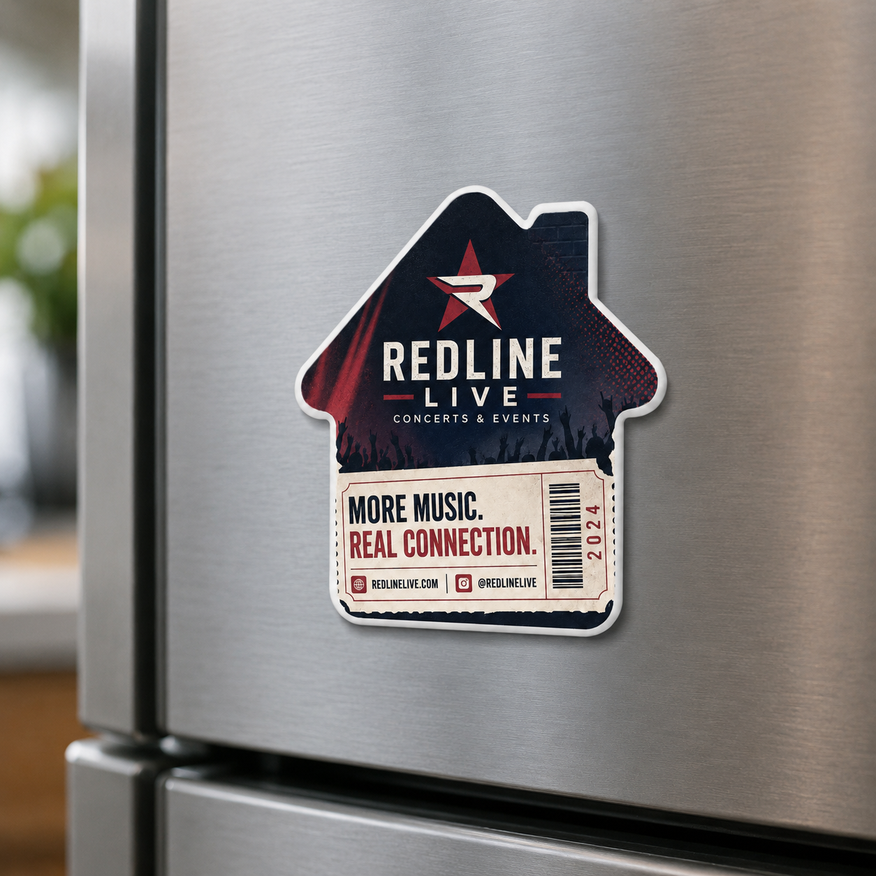 Concert Promoter Bottle Opener Magnets – magnetic use on a metal surface