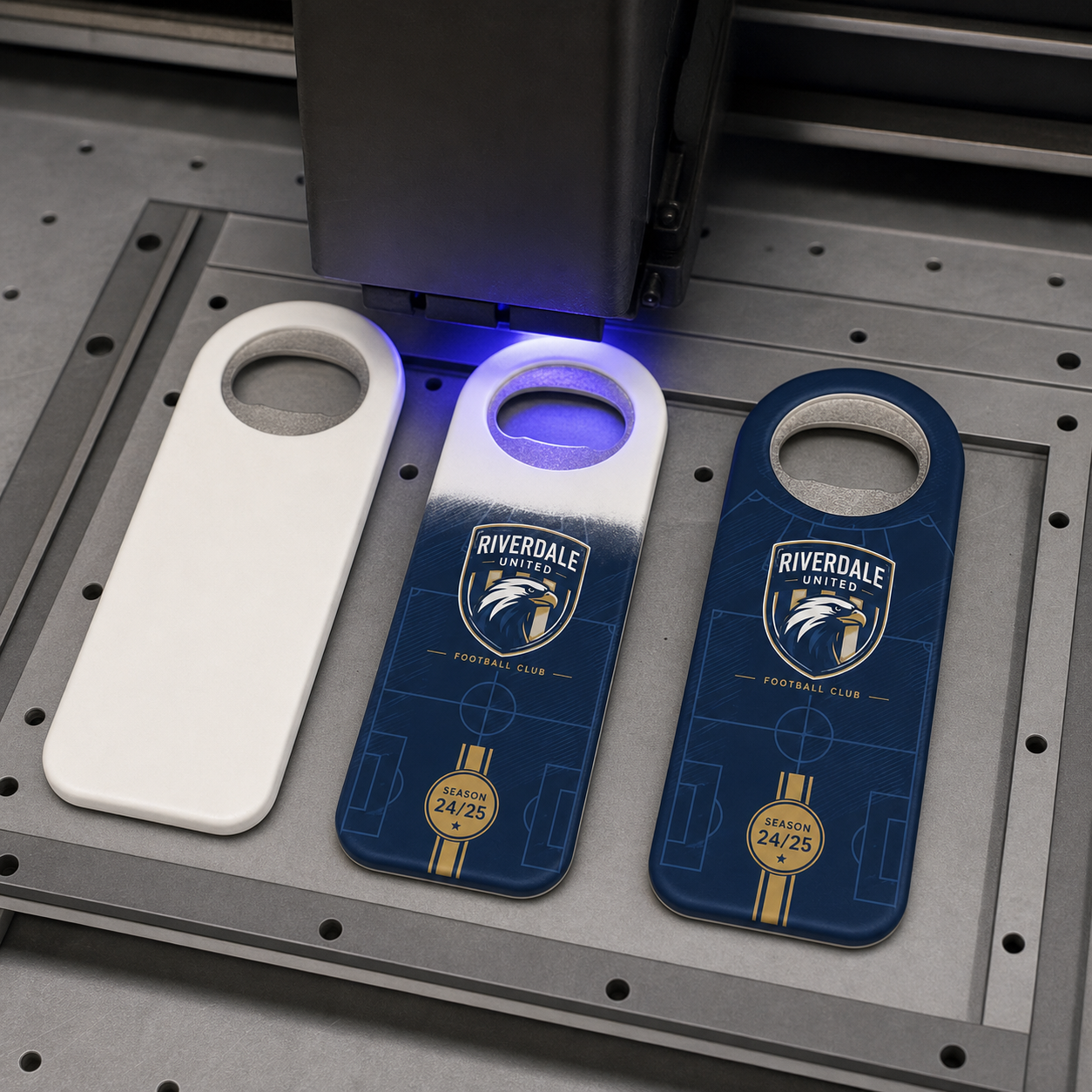 Sports Club Bottle Opener Magnets – UV printing process