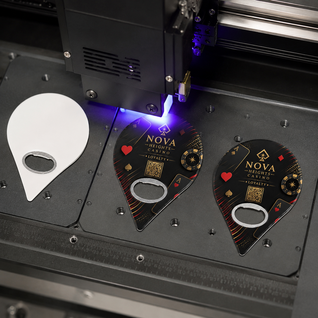 Casino Bottle Opener Magnets – UV printing process