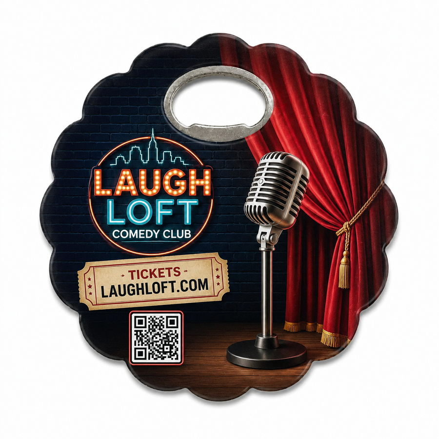 Comedy Club Bottle Opener Magnets – main product view
