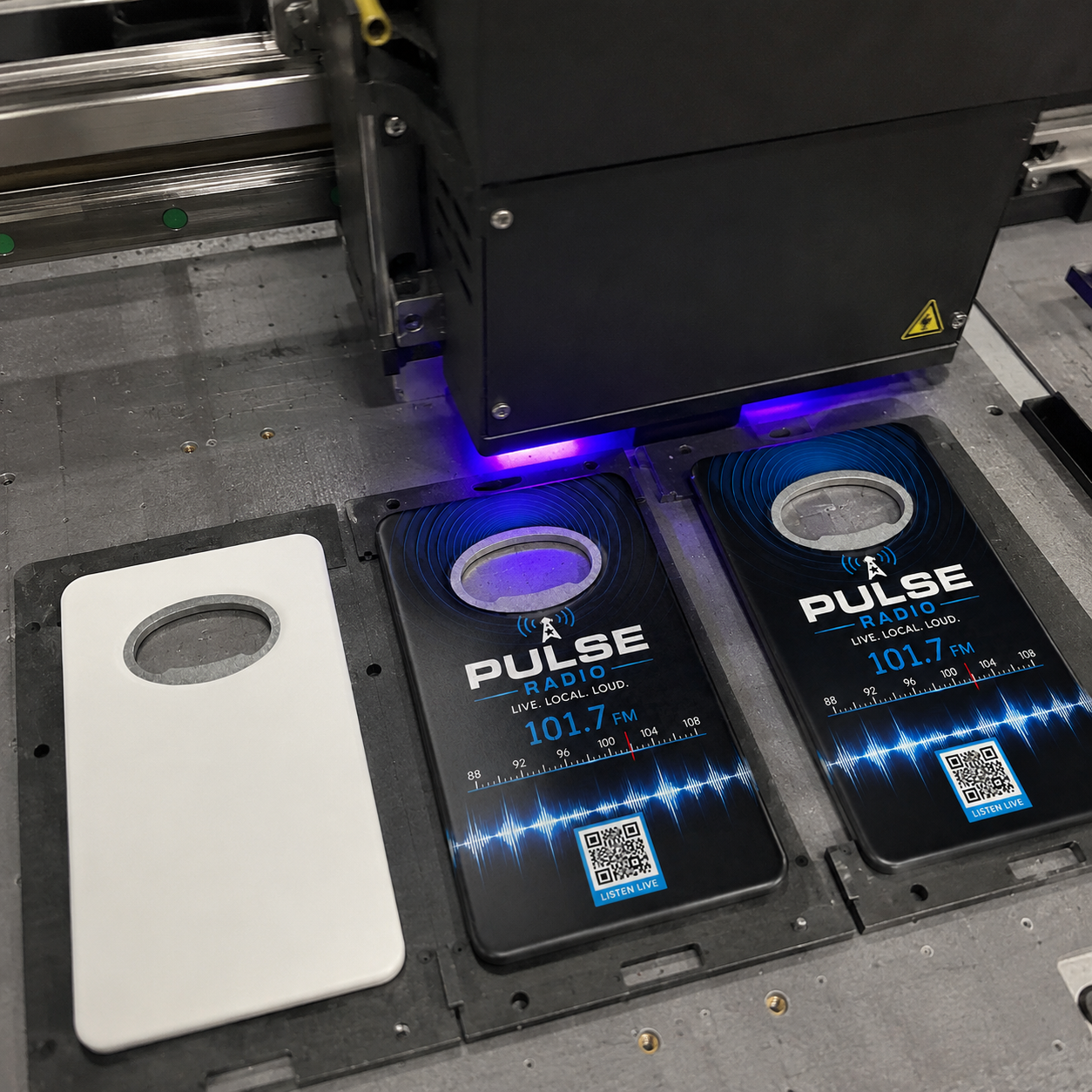 Radio Station Bottle Opener Magnets – UV printing process