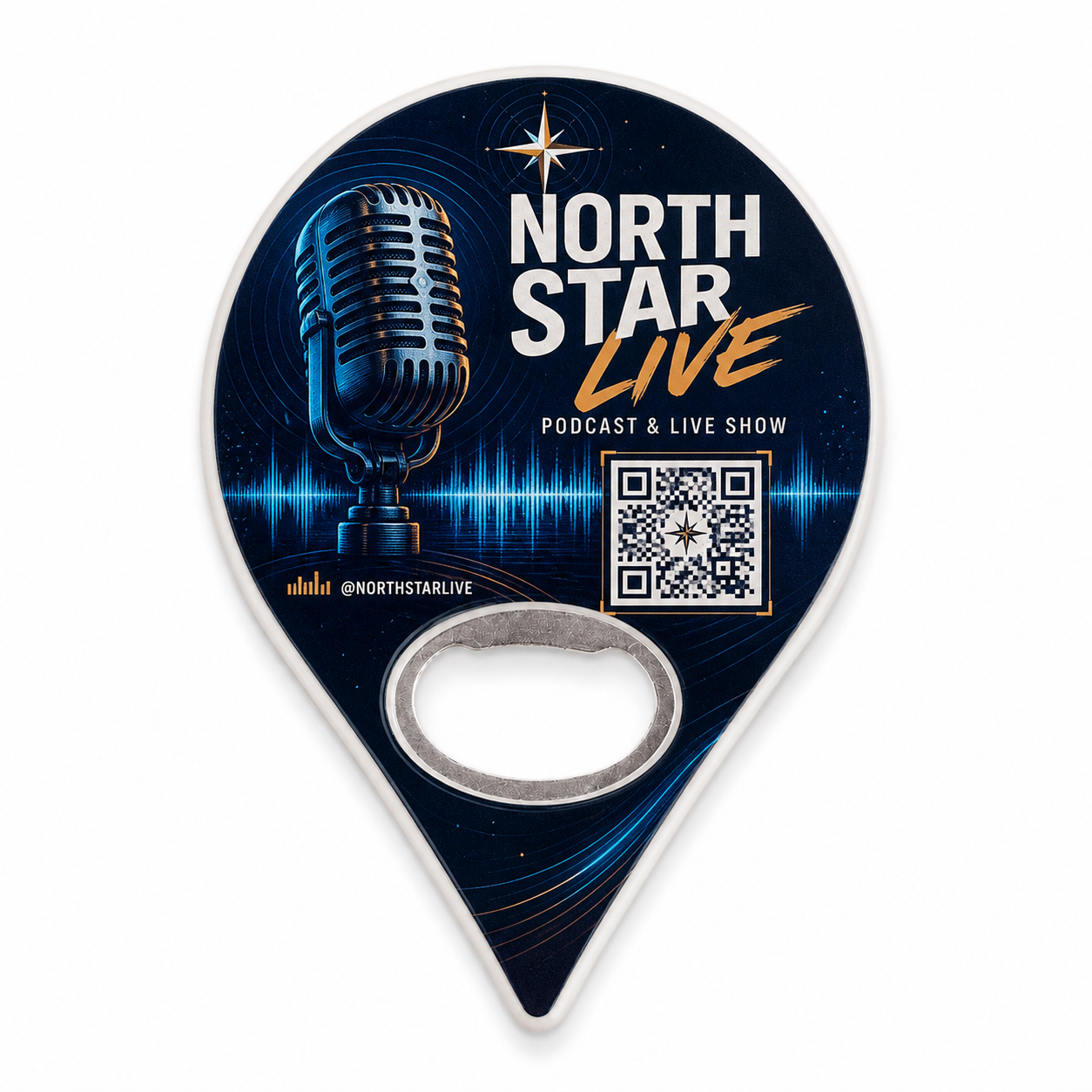 Podcast Bottle Opener Magnets – main product view