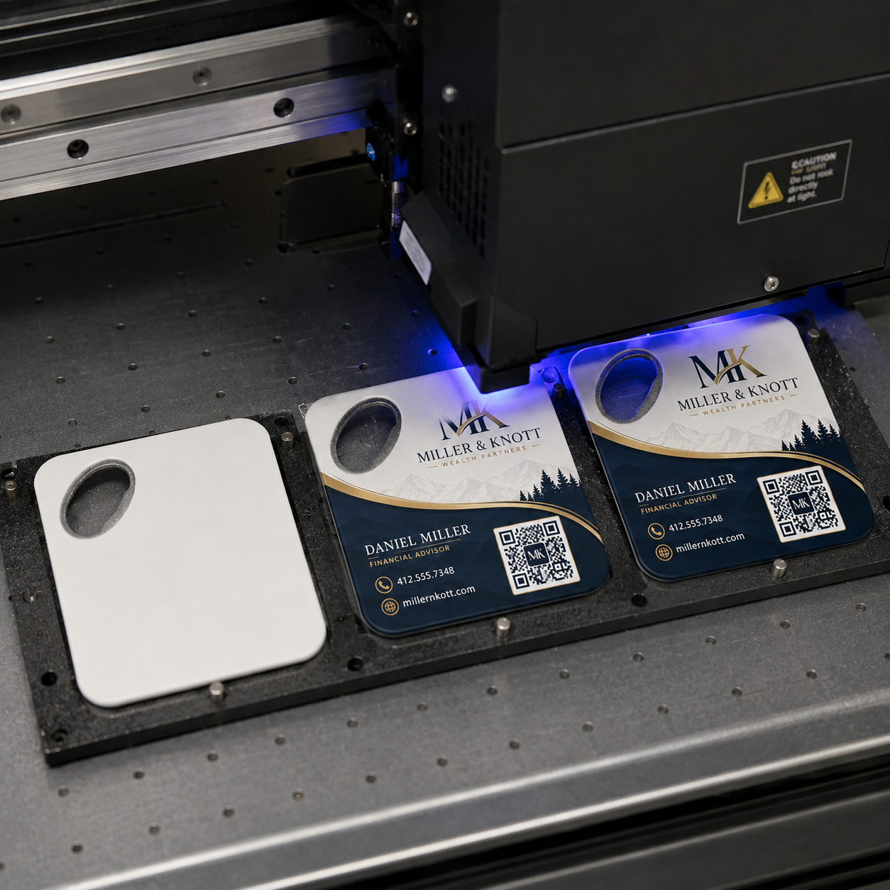 Financial Advisor Bottle Opener Magnets – UV printing process