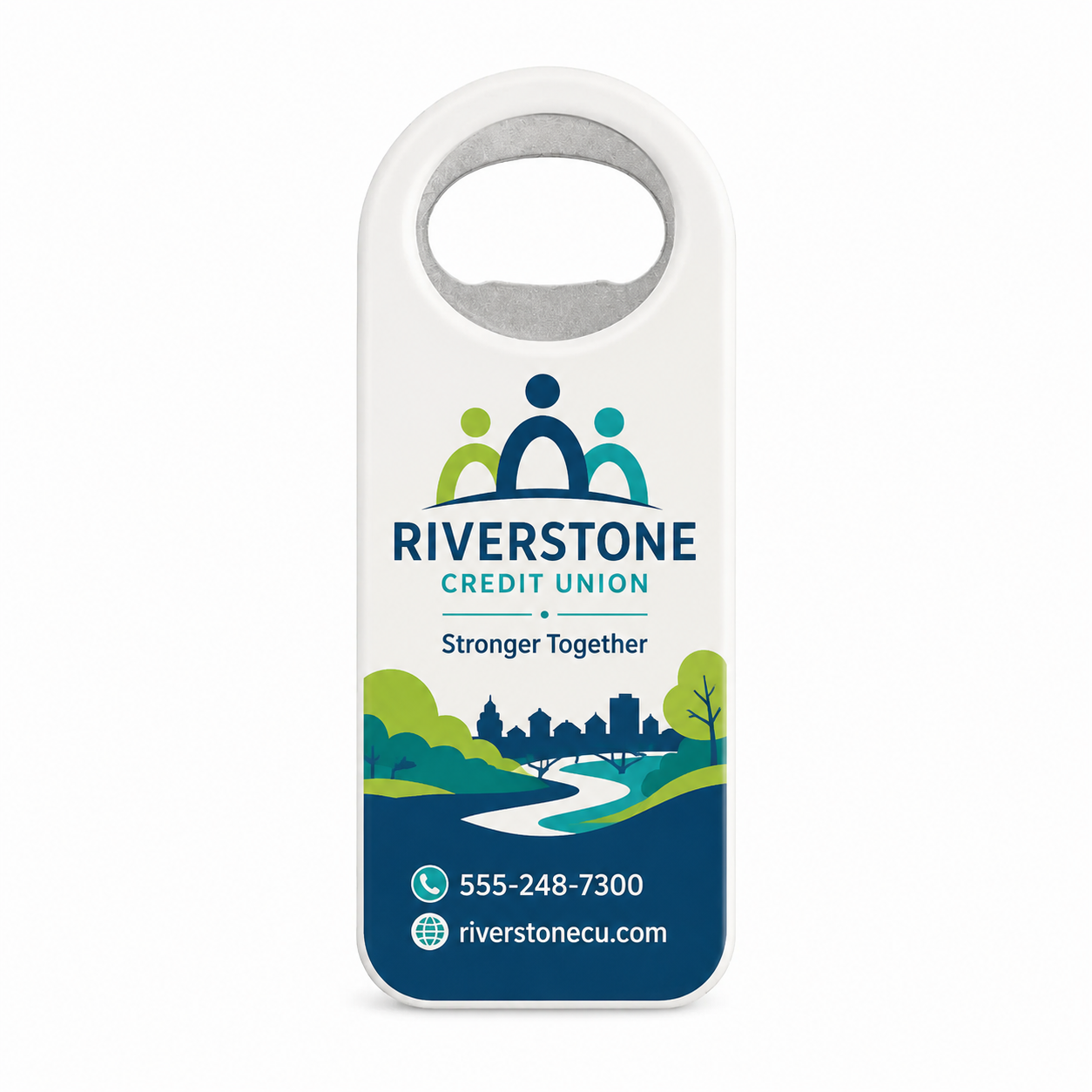 Credit Union Bottle Opener Magnets – main product view