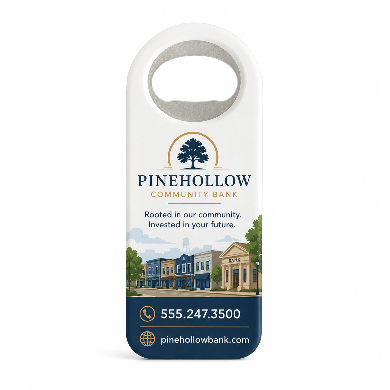 Community Bank Bottle Opener Magnets – main product view