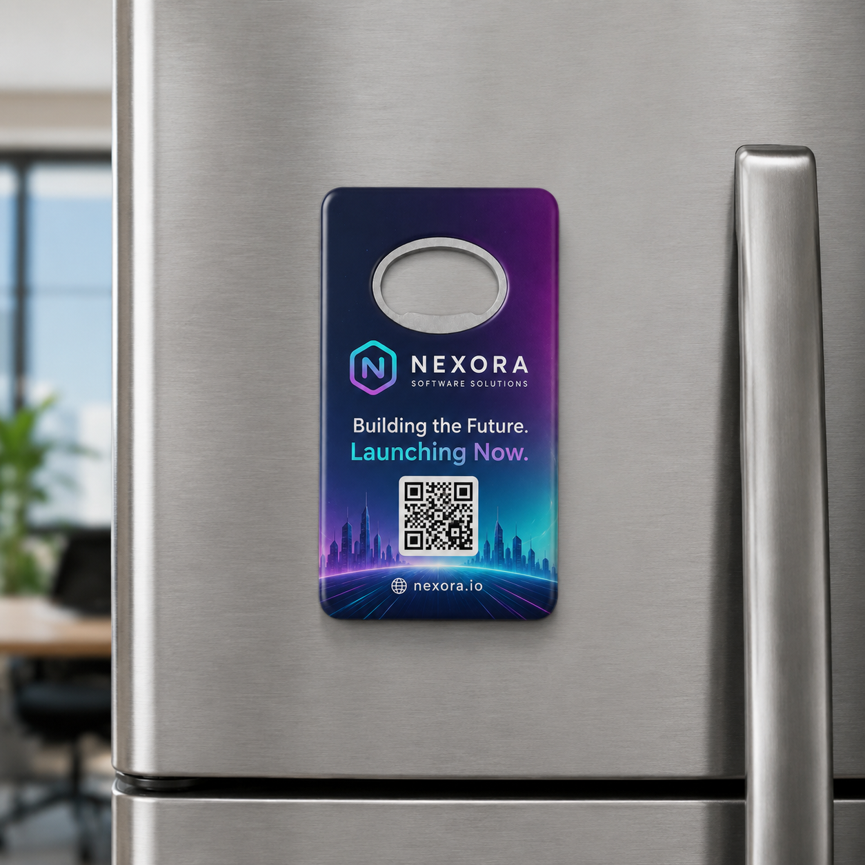 Tech Startup Bottle Opener Magnets – magnetic use on a metal surface