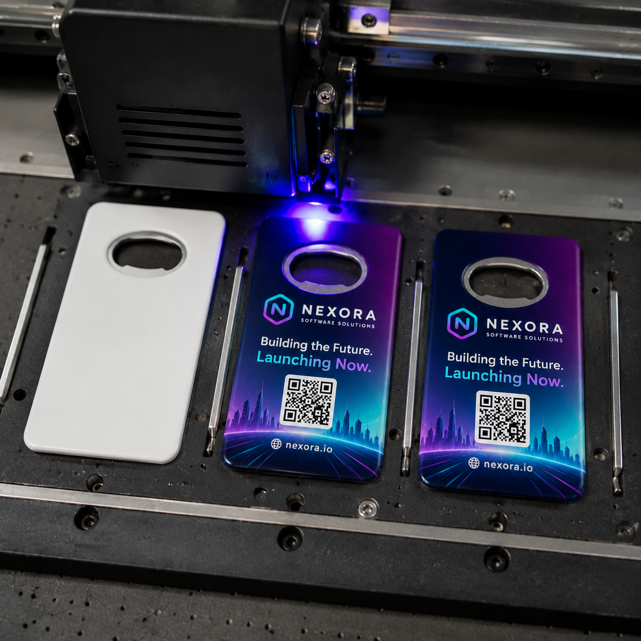 Tech Startup Bottle Opener Magnets – UV printing process