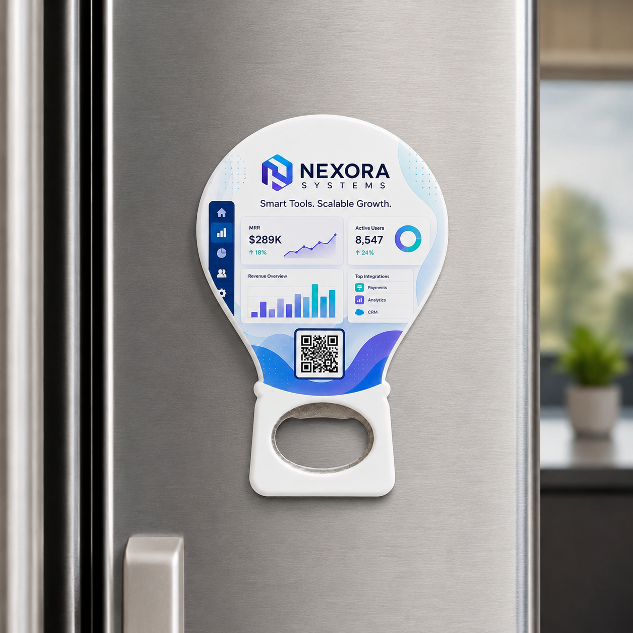 SaaS Bottle Opener Magnets – magnetic use on a metal surface