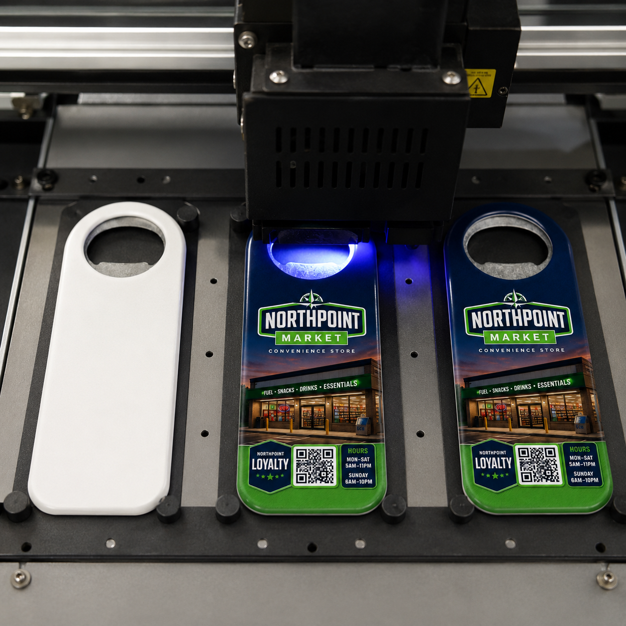 Convenience Store Bottle Opener Magnets – UV printing process