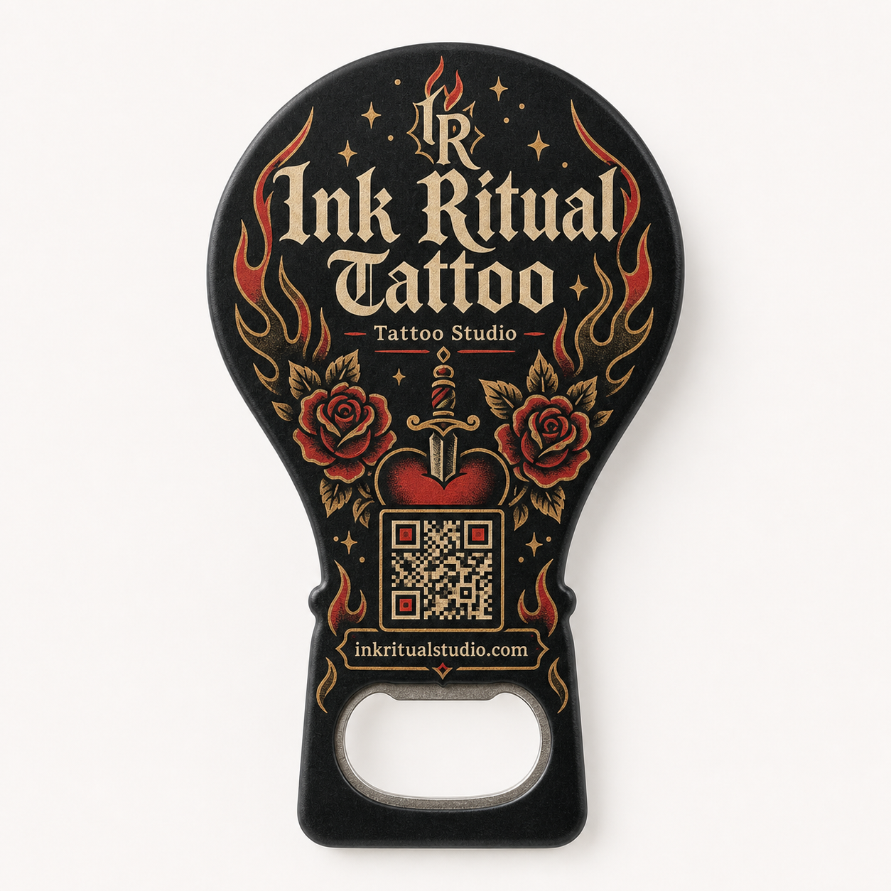 Tattoo Studio Bottle Opener Magnets – main product view