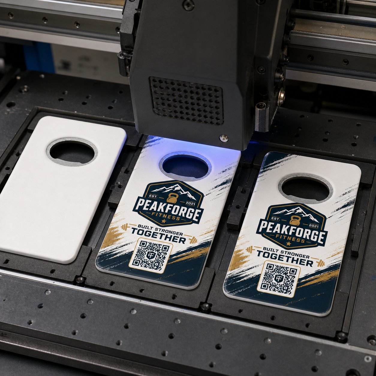 Gym Bottle Opener Magnets – UV printing process
