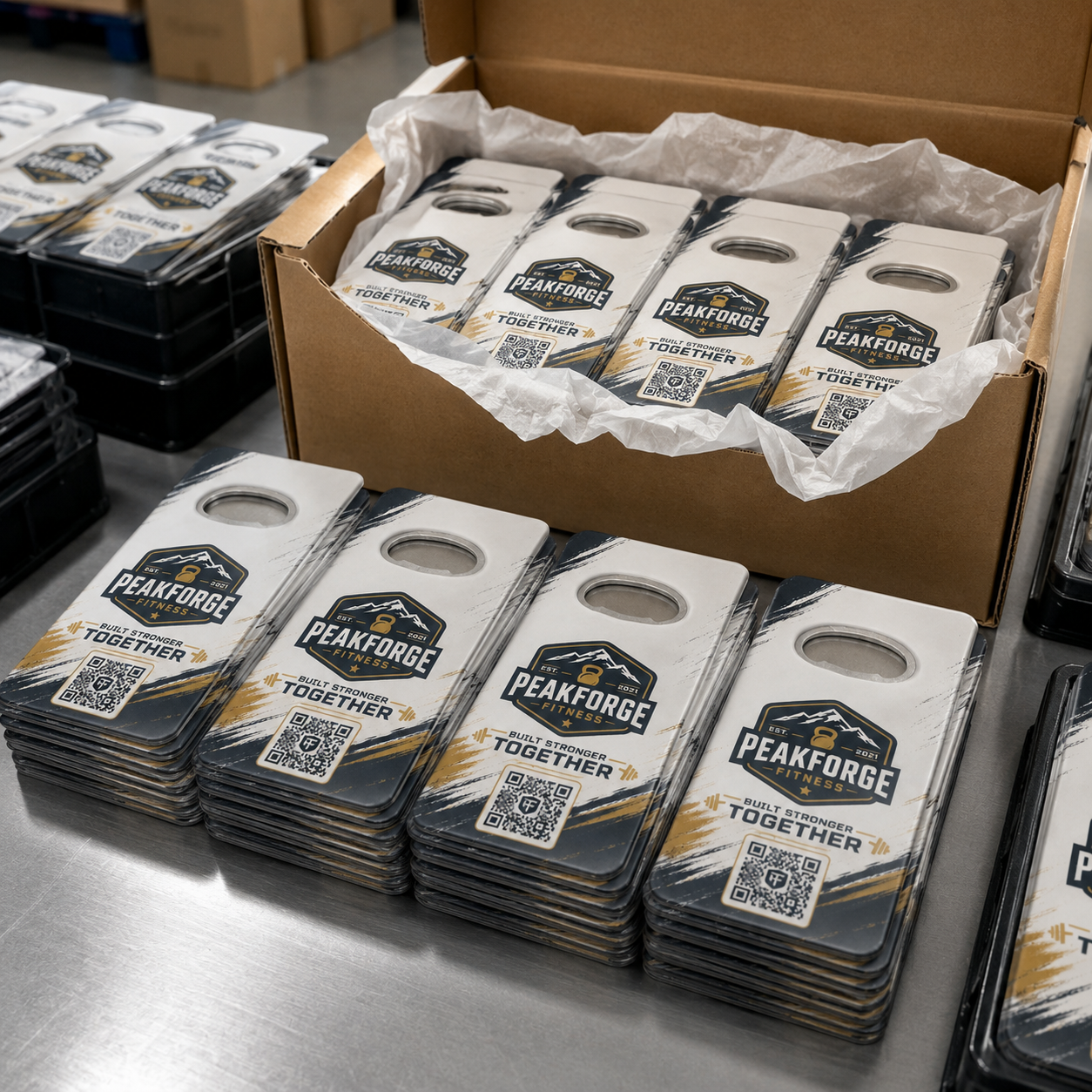 Gym Bottle Opener Magnets – bulk order presentation