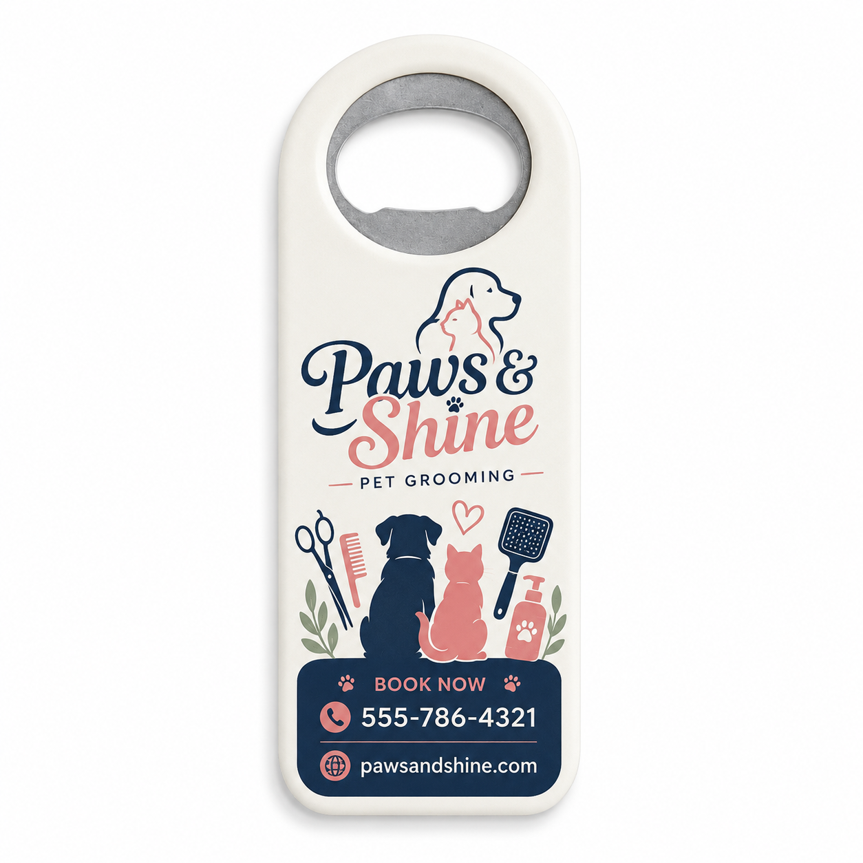 Pet Groomer Bottle Opener Magnets – main product view