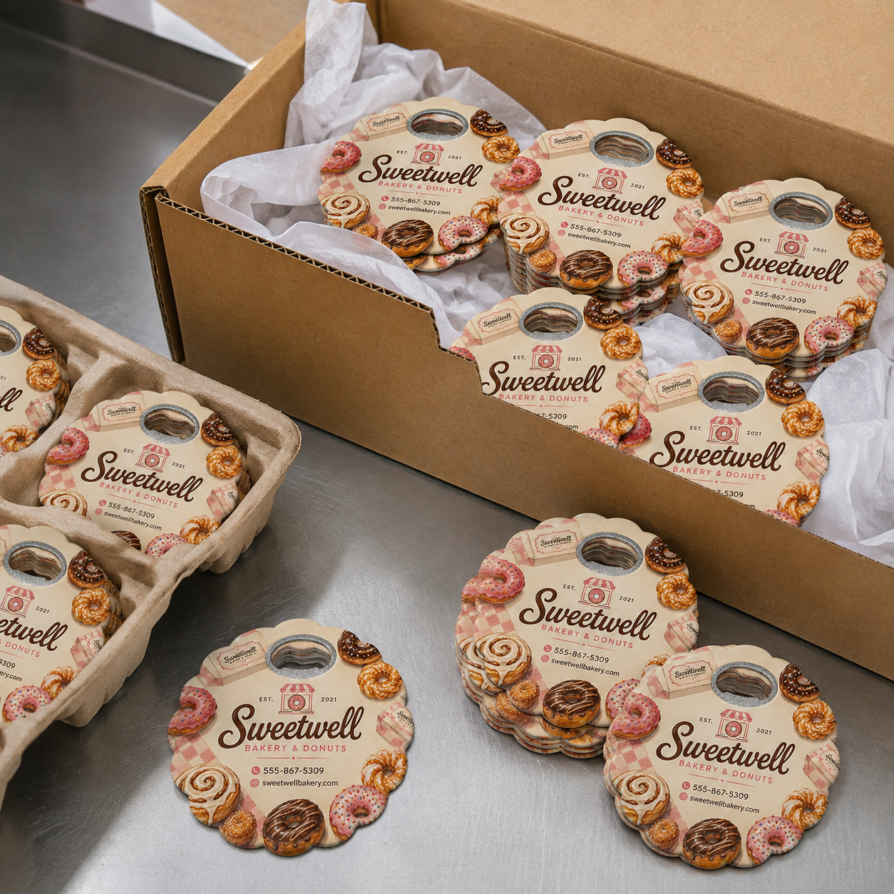 Bakery Bottle Opener Magnets – bulk order presentation