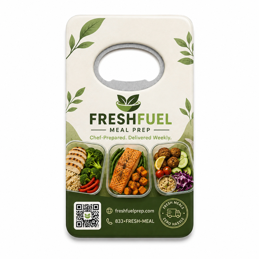 Meal Prep Delivery Bottle Opener Magnets – main product view