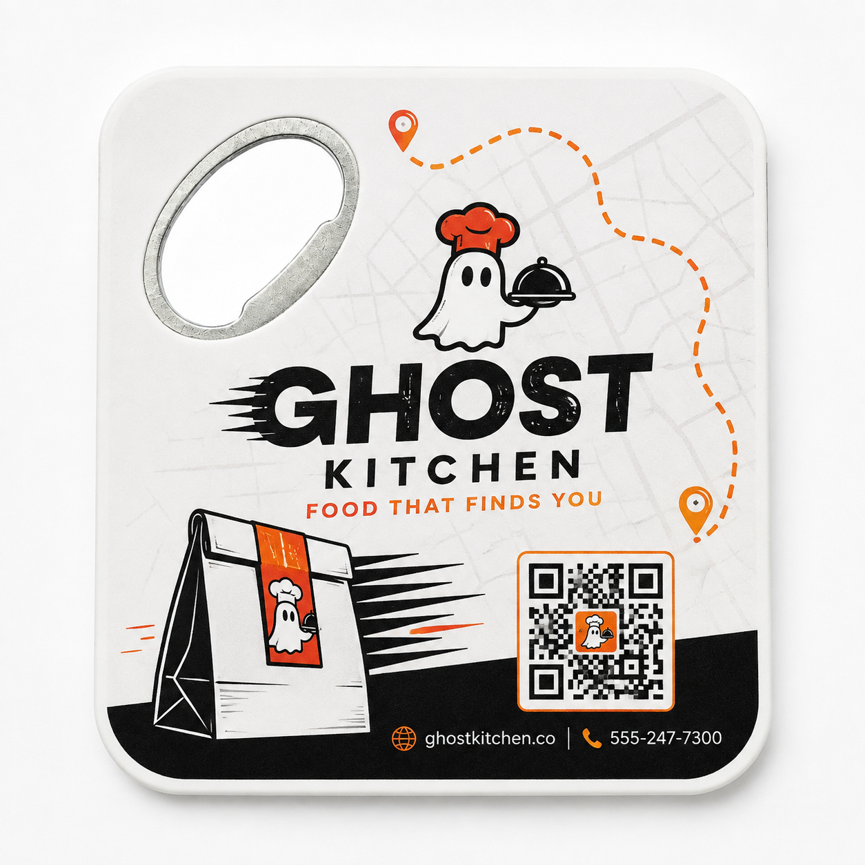Ghost Kitchen Bottle Opener Magnets – main product view