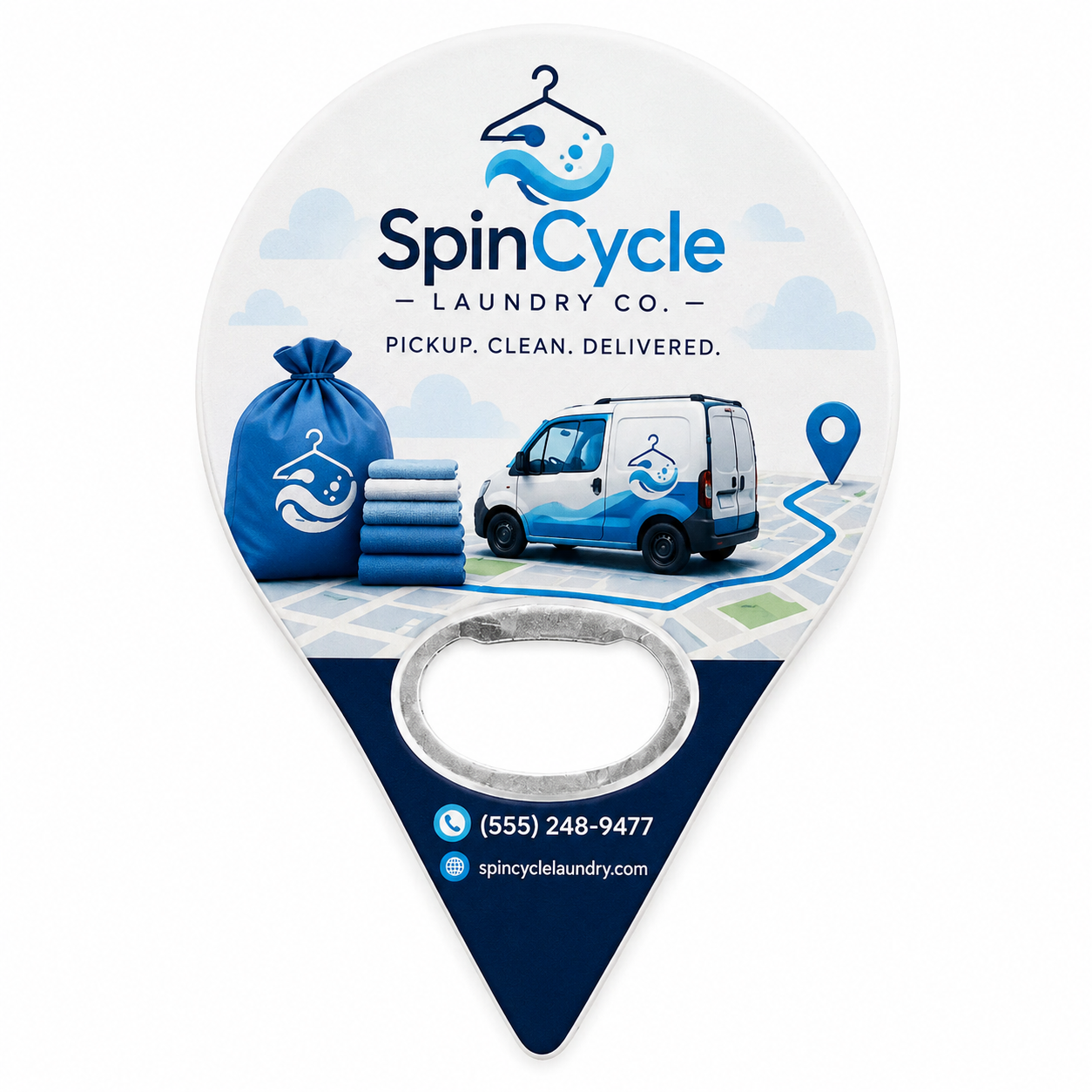 Laundry Delivery Bottle Opener Magnets – main product view