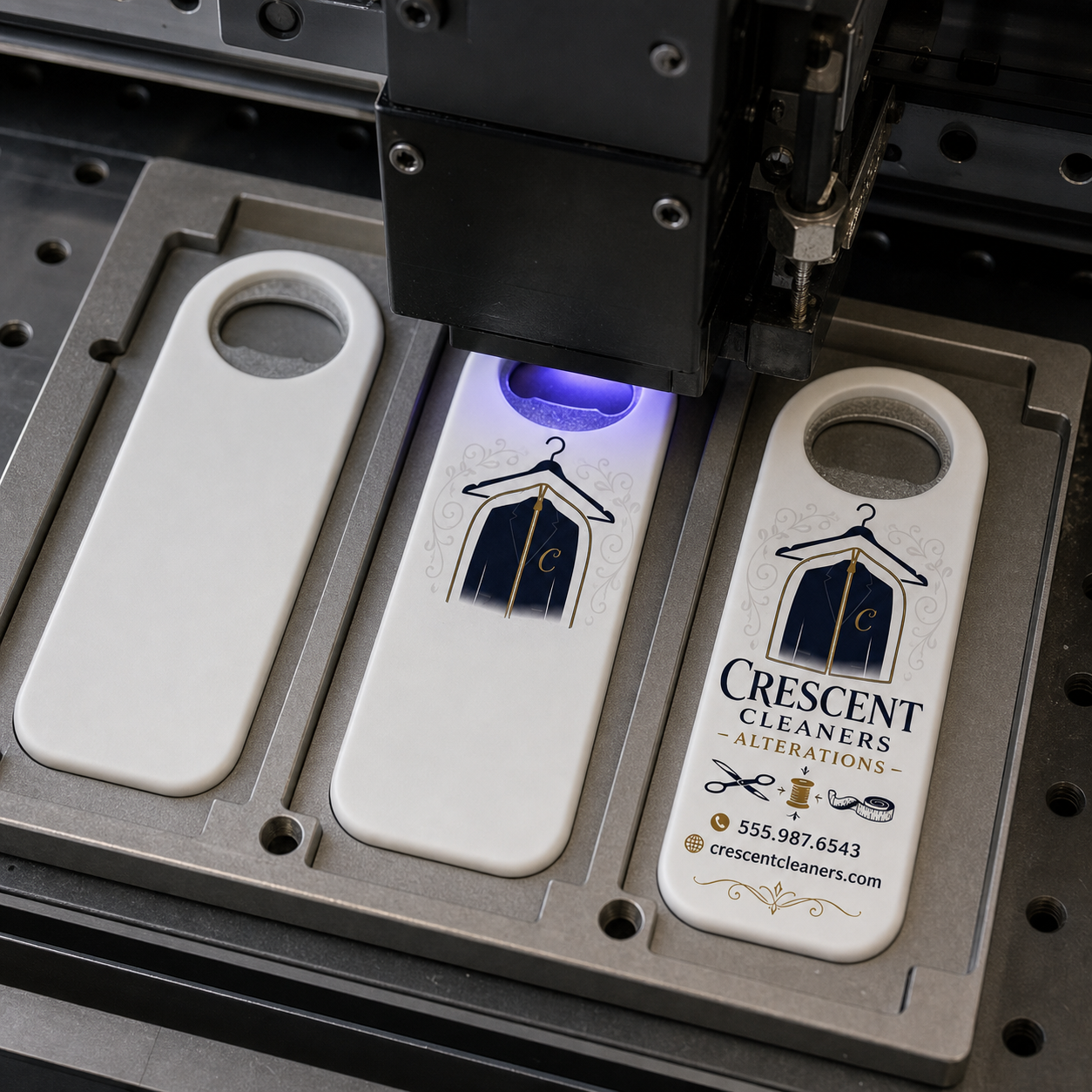 Dry Cleaner Bottle Opener Magnets – UV printing process