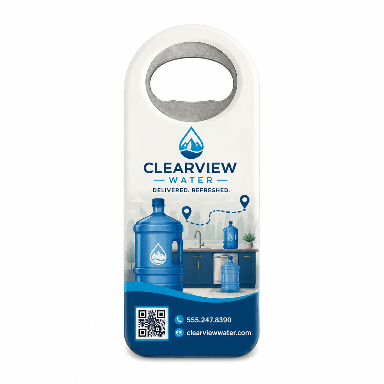 Water Delivery Bottle Opener Magnets – main product view