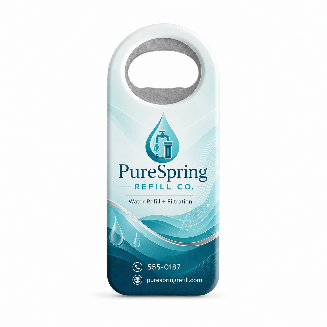 Water Refill Store Bottle Opener Magnets – main product view