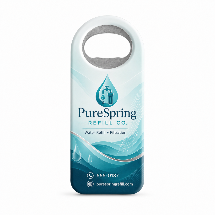 Water Refill Store Bottle Opener Magnets – main product view