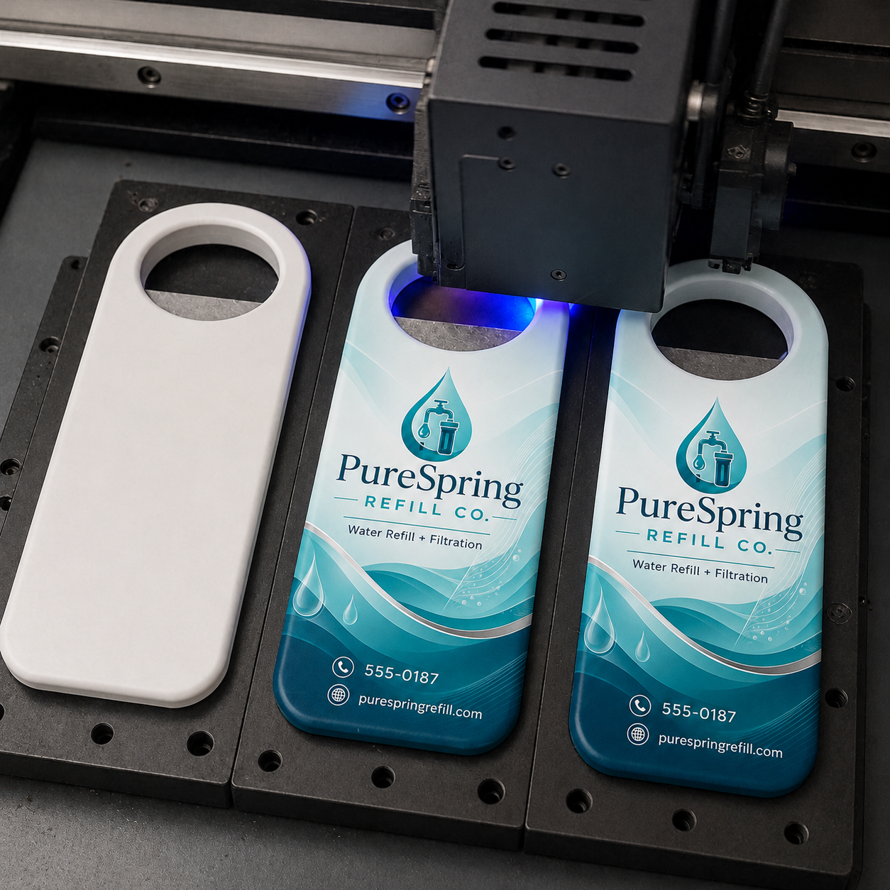 Water Refill Store Bottle Opener Magnets – UV printing process
