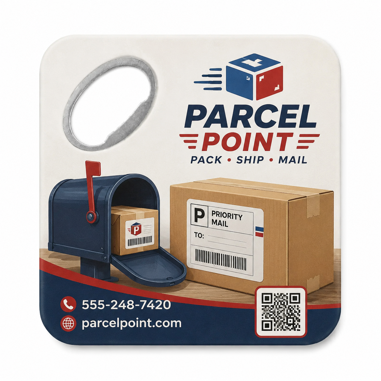Pack & Ship Bottle Opener Magnets – main product view