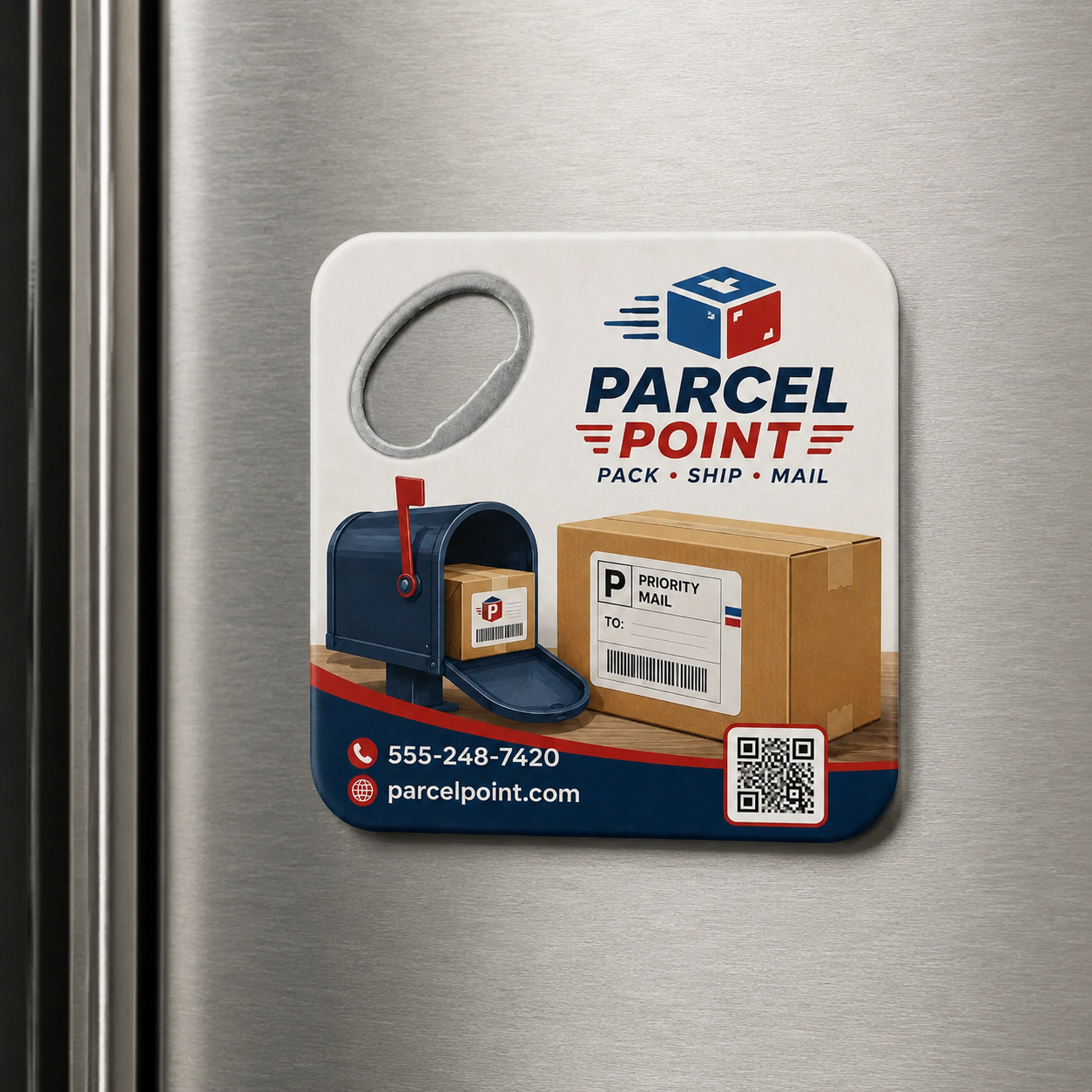 Pack & Ship Bottle Opener Magnets – magnetic use on a metal surface