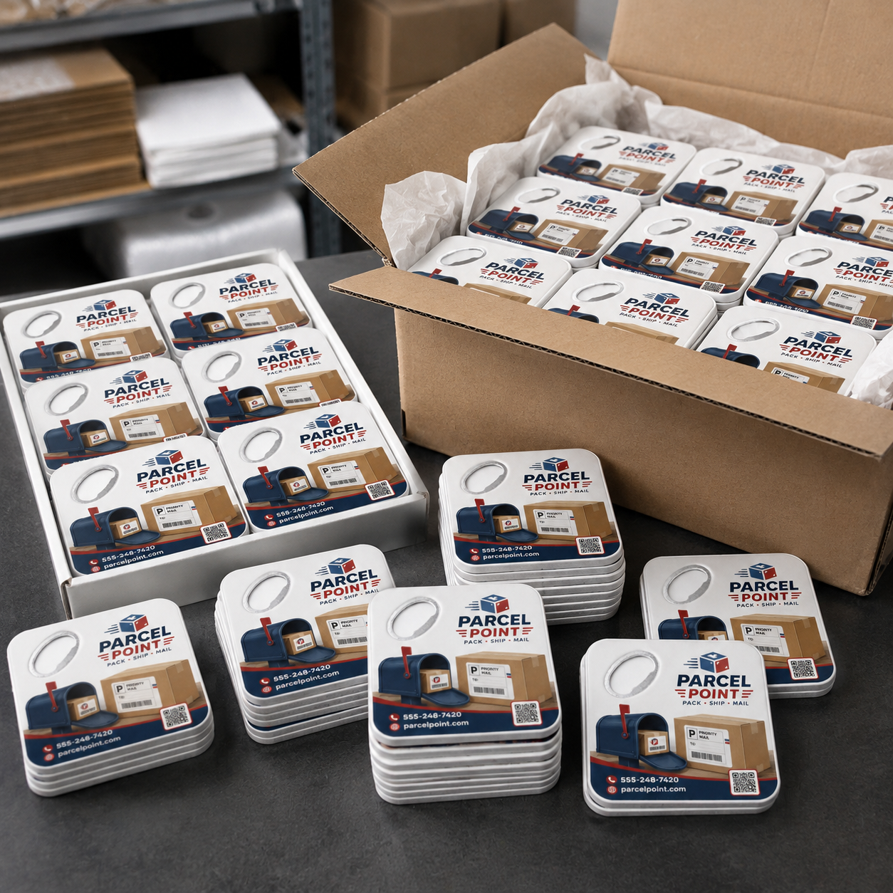Pack & Ship Bottle Opener Magnets – bulk order presentation