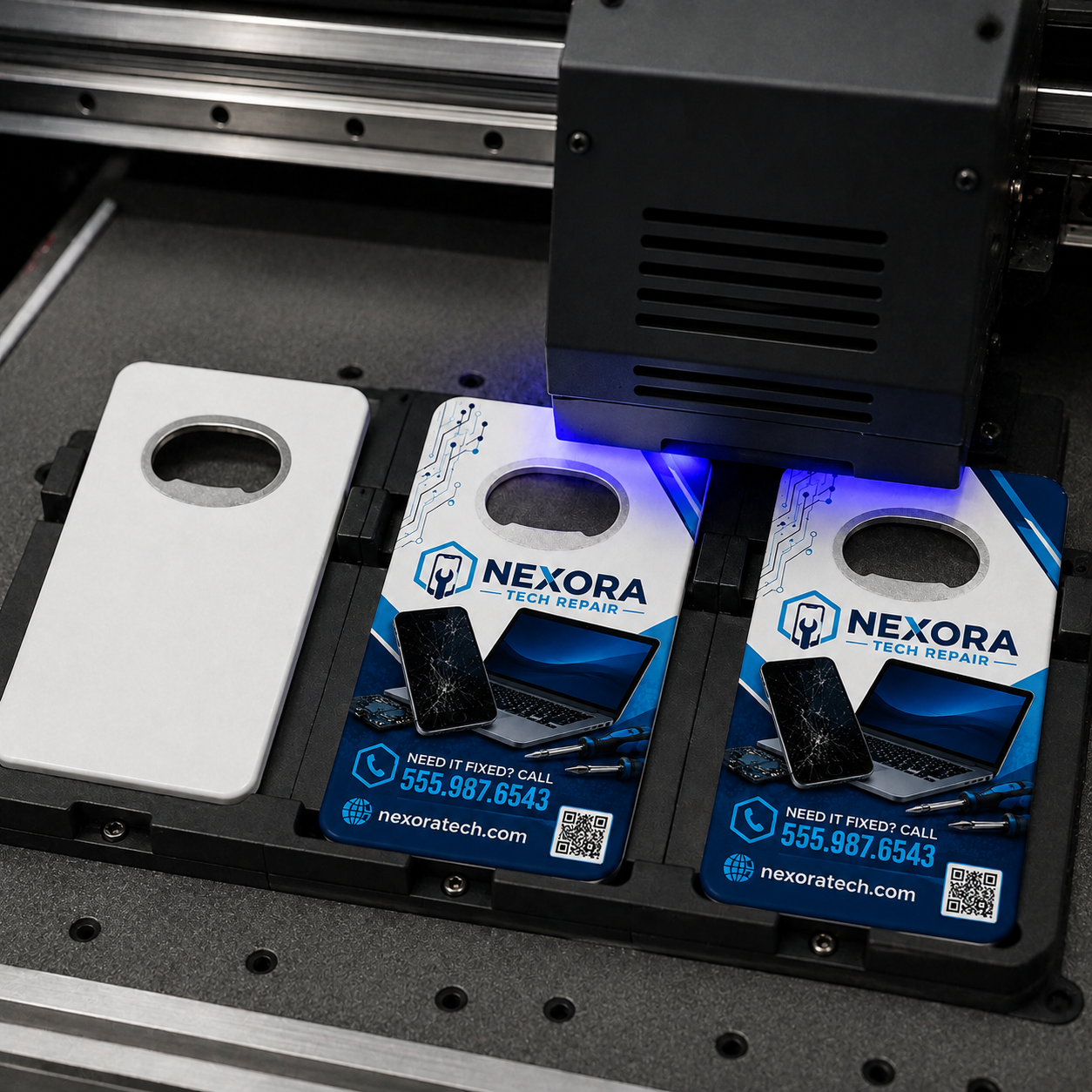 Electronics Repair Bottle Opener Magnets – UV printing process