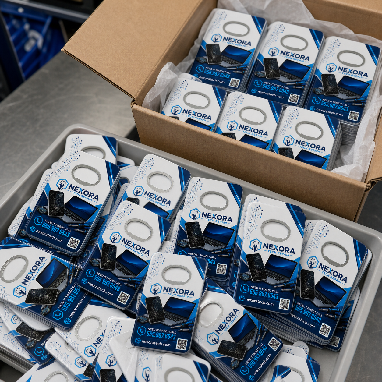 Electronics Repair Bottle Opener Magnets – bulk order presentation