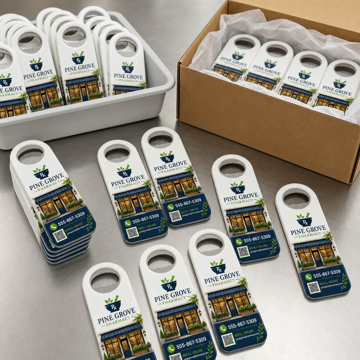 Community Pharmacy Contact Magnets – bulk order presentation