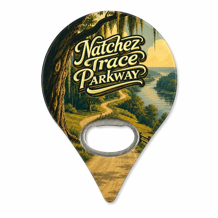 Natchez Trace Parkway Heritage Route Souvenir Bottle Opener Magnets product view
