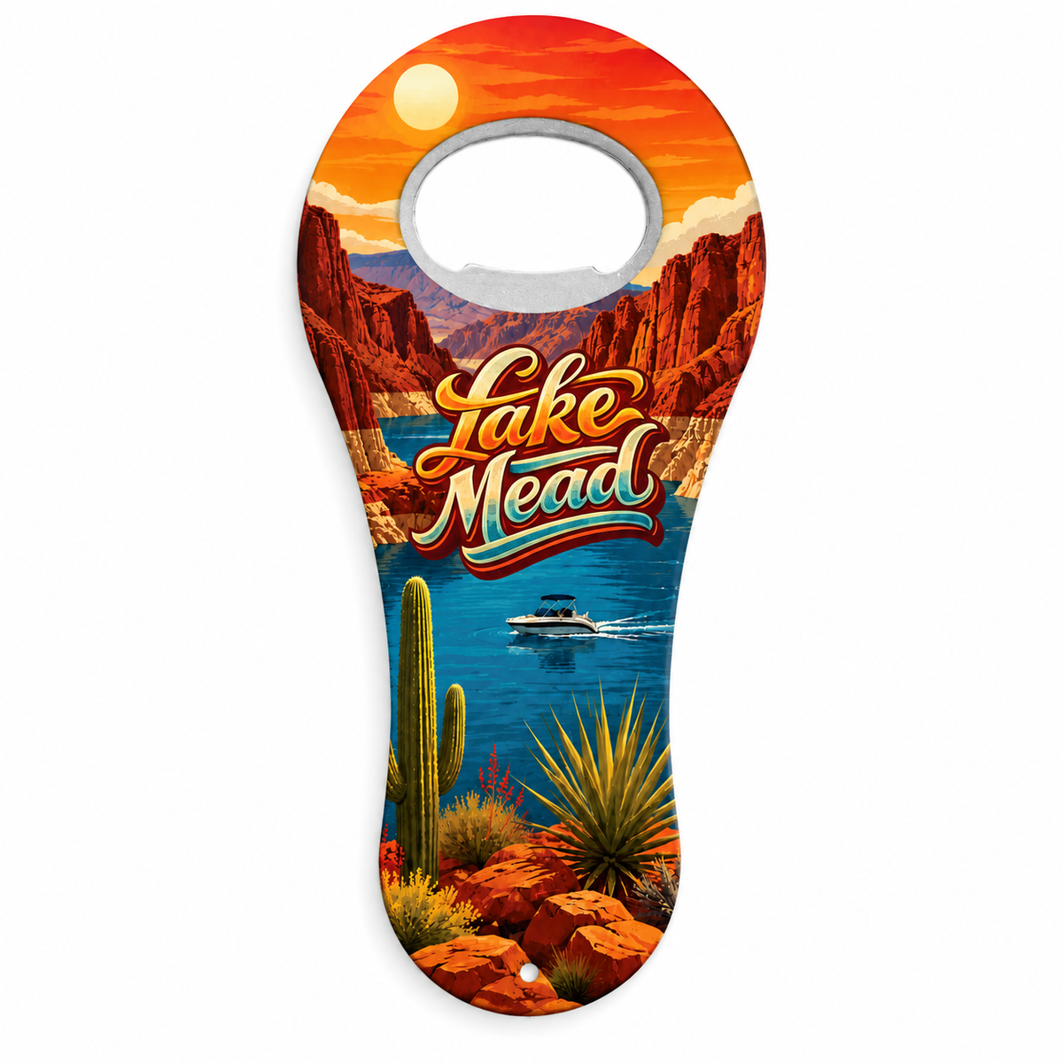 Lake Mead Desert Lake Souvenir Bottle Opener Magnets product view