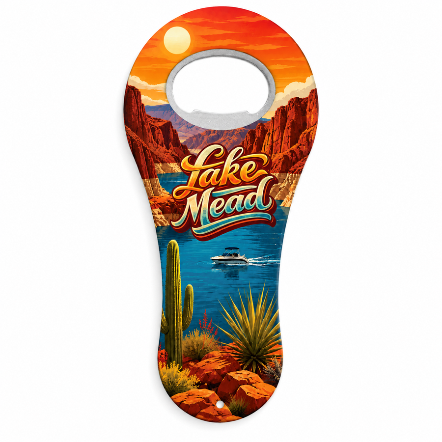Lake Mead Desert Lake Souvenir Bottle Opener Magnets product view