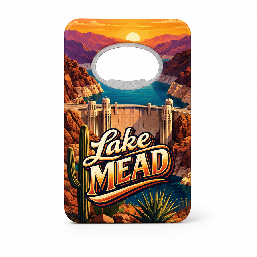 Lake Mead Hoover Dam Souvenir Bottle Opener Magnets product view