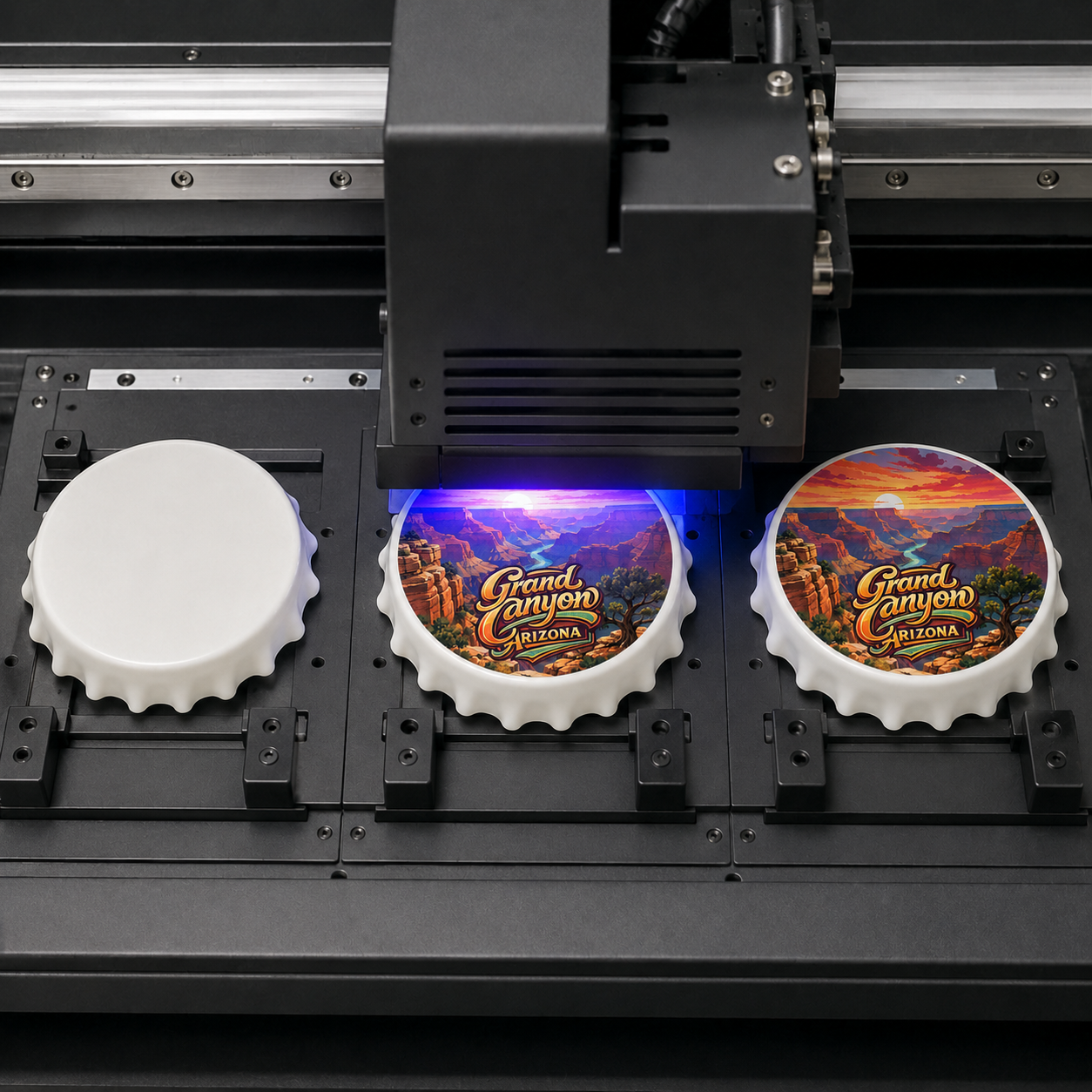 Grand Canyon National Park souvenir bottle opener magnet UV printing process