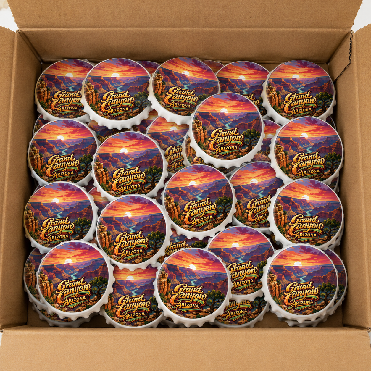 Wholesale bulk order of Grand Canyon National Park souvenir bottle opener magnets